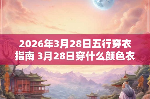 2026年3月28日五行穿衣指南 3月28日穿什么颜色衣服