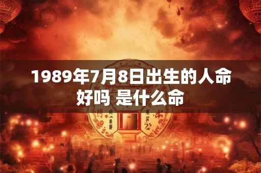 1989年7月8日出生的人命好吗 是什么命 1989年7月8日出生的人命好吗 是什么命