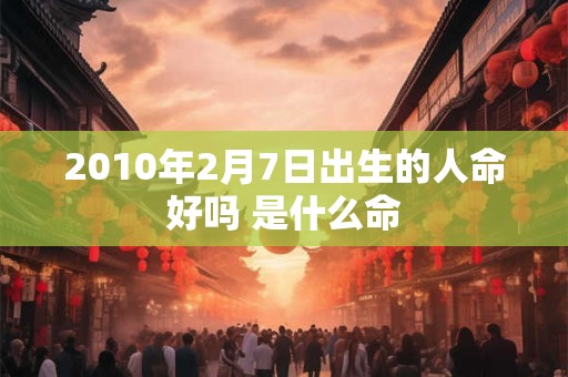 2010年2月7日出生的人命好吗 是什么命