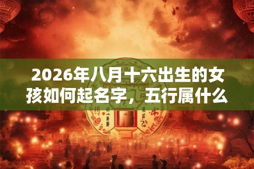 2026年八月十六出生的女孩如何起名字,五行属什么 2026年八月十六出生的女孩如何起名字,五行属什么