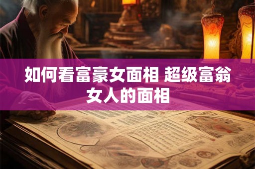 如何看富豪女面相 超级富翁女人的面相