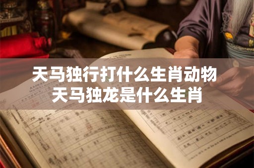 天马独行打什么生肖动物 天马独龙是什么生肖