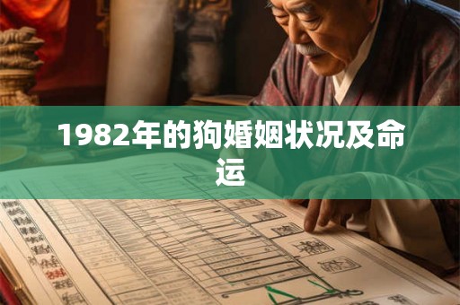 1982年的狗婚姻状况及命运