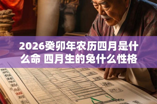 2026癸卯年农历四月是什么命 四月生的兔什么性格