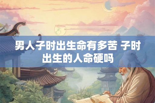 男人子时出生命有多苦 子时出生的人命硬吗