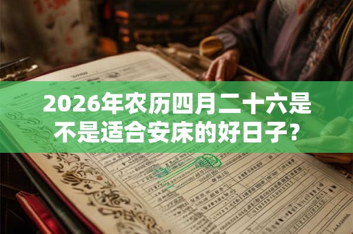 2026年农历四月二十六是不是适合安床的好日子？