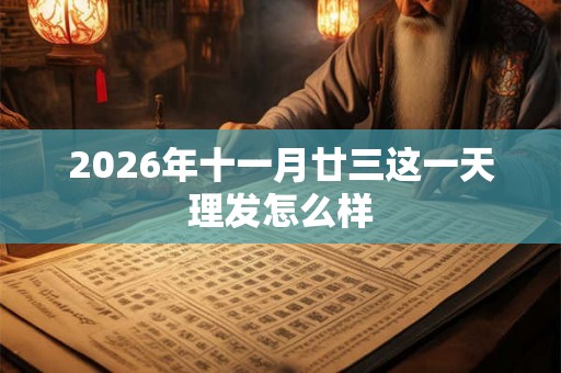 2026年十一月廿三这一天理发怎么样
