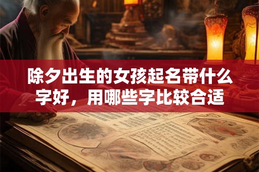 除夕出生的女孩起名带什么字好，用哪些字比较合适