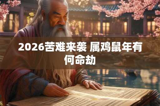 2026苦难来袭 属鸡鼠年有何命劫