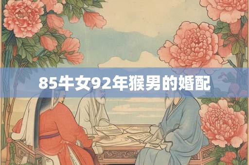 85牛女92年猴男的婚配