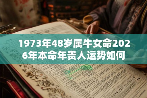 1973年48岁属牛女命2026年本命年贵人运势如何 1973年48岁属牛女命2026年本命年贵人运势如何
