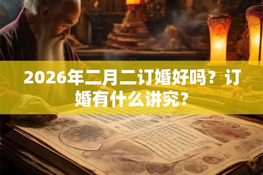 2026年二月二订婚好吗？订婚有什么讲究？