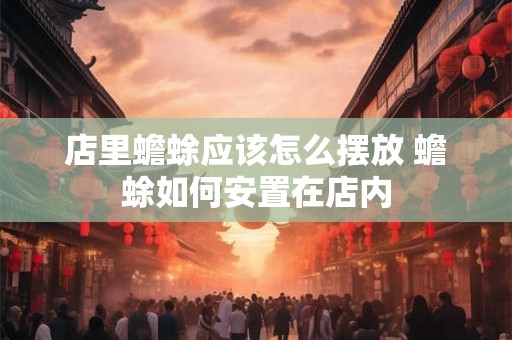店里蟾蜍应该怎么摆放 蟾蜍如何安置在店内