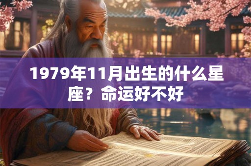 1979年11月出生的什么星座？命运好不好