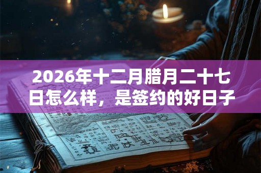 2026年十二月腊月二十七日怎么样，是签约的好日子吗？