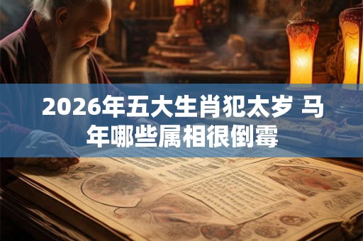 2026年五大生肖犯太岁 马年哪些属相很倒霉
