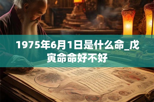 1975年6月1日是什么命_戊寅命命好不好 1975年6月1日是什么命_戊寅命命好不好