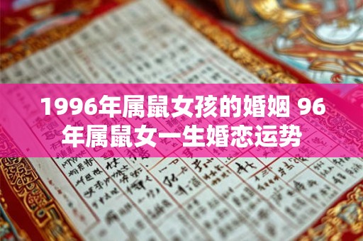 1996年属鼠女孩的婚姻 96年属鼠女一生婚恋运势