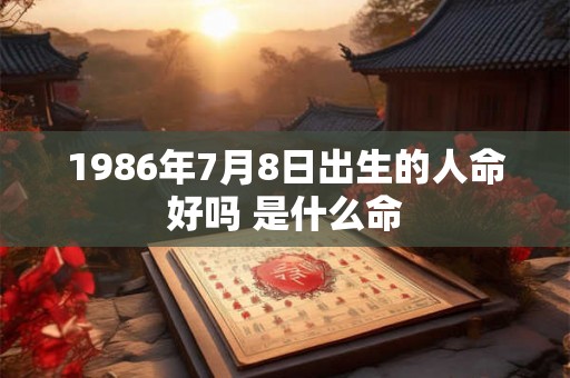 1986年7月8日出生的人命好吗 是什么命 1986年7月8日出生的人命好吗 是什么命