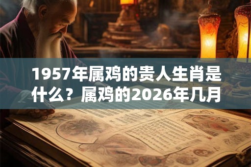 1957年属鸡的贵人生肖是什么?属鸡的2026年几月财运好? 1957年属鸡的贵人生肖是什么?属鸡的2026年几月财运好?