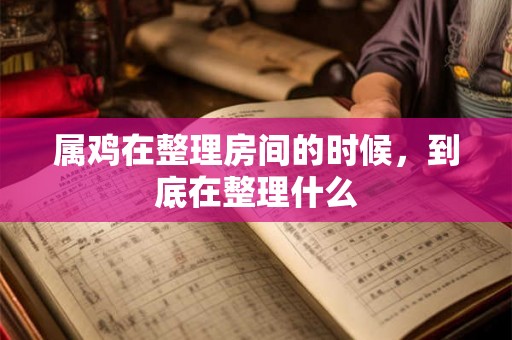 属鸡在整理房间的时候，到底在整理什么