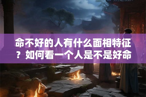 命不好的人有什么面相特征？如何看一个人是不是好命？