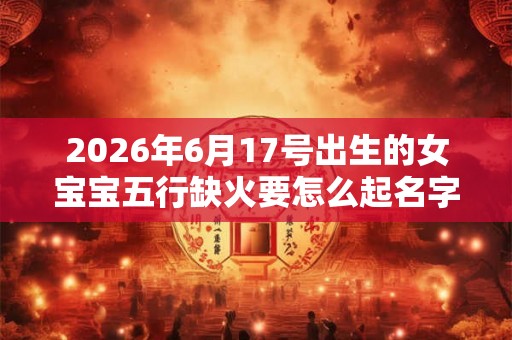 2026年6月17号出生的女宝宝五行缺火要怎么起名字 2026年6月17号出生的女宝宝五行缺火要怎么起名字