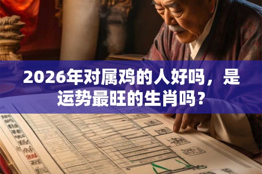 2026年对属鸡的人好吗,是运势最旺的生肖吗? 2026年对属鸡的人好吗,是运势最旺的生肖吗?