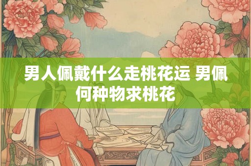 男人佩戴什么走桃花运 男佩何种物求桃花