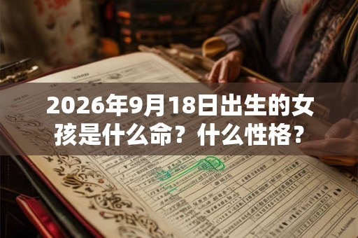 2026年9月18日出生的女孩是什么命？什么性格？