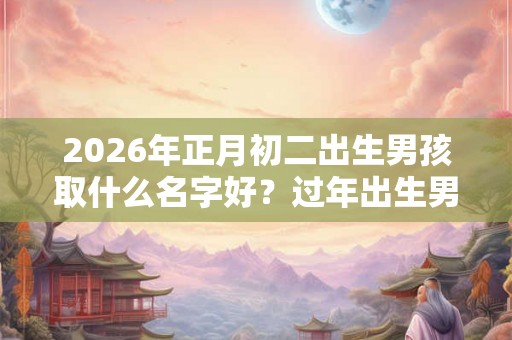 2026年正月初二出生男孩取什么名字好？过年出生男孩名字精选
