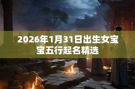 2026年1月31日出生女宝宝五行起名精选