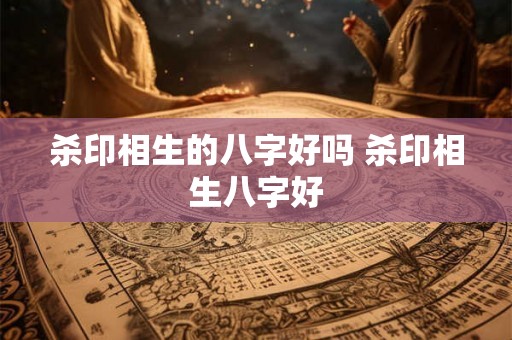 杀印相生的八字好吗 杀印相生八字好