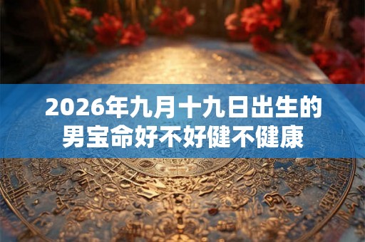 2026年九月十九日出生的男宝命好不好健不健康