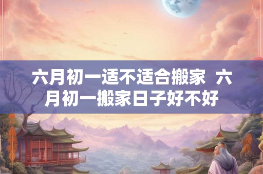 六月初一适不适合搬家 六月初一搬家日子好不好 六月初一适不适合搬家 六月初一搬家日子好不好