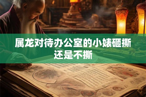 属龙对待办公室的小婊砸撕还是不撕