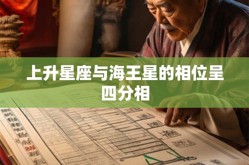 上升星座与海王星的相位呈四分相 上升星座与海王星的相位呈四分相