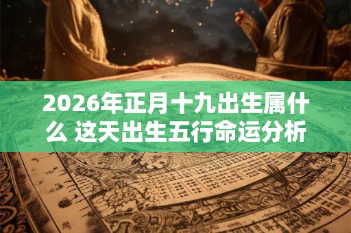 2026年正月十九出生属什么 这天出生五行命运分析