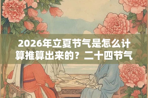 2026年立夏节气是怎么计算推算出来的?二十四节气时间表! 2026年立夏节气是怎么计算推算出来的?二十四节气时间表!