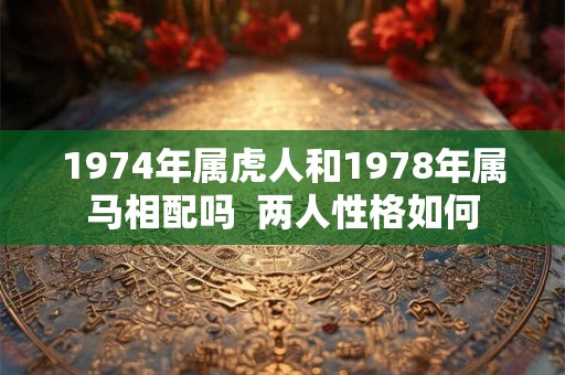 1974年属虎人和1978年属马相配吗  两人性格如何