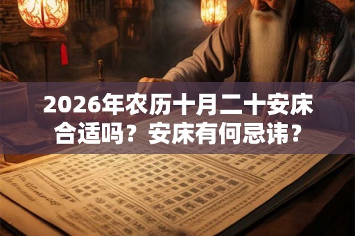 2026年农历十月二十安床合适吗？安床有何忌讳？