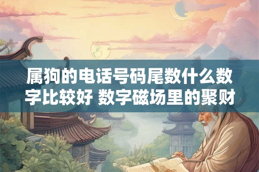 属狗的电话号码尾数什么数字比较好 数字磁场里的聚财数组