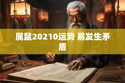 属鼠20210运势 易发生矛盾