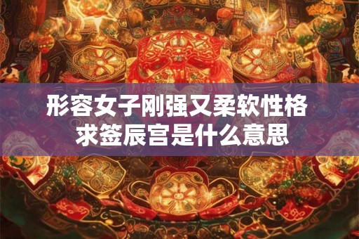 形容女子刚强又柔软性格  求签辰宫是什么意思