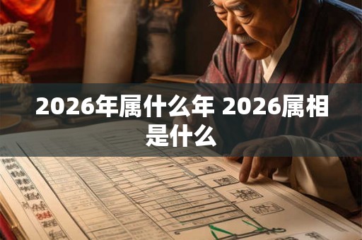 2026年属什么年 2026属相是什么