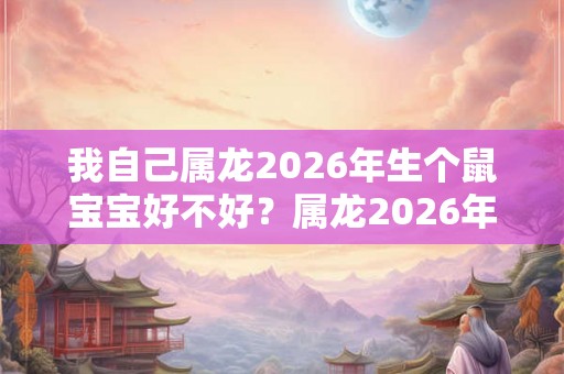 我自己属龙2026年生个鼠宝宝好不好？属龙2026年运势如何？