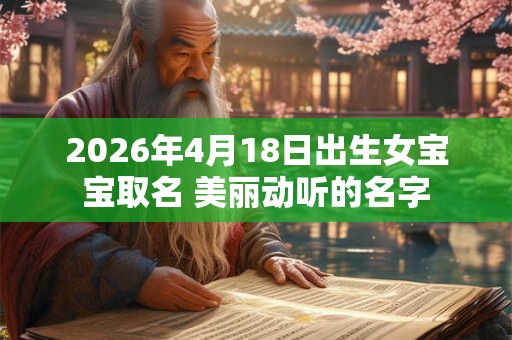 2026年4月18日出生女宝宝取名 美丽动听的名字
