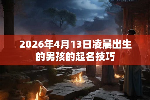 2026年4月13日凌晨出生的男孩的起名技巧