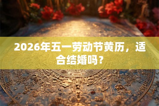 2026年五一劳动节黄历，适合结婚吗？