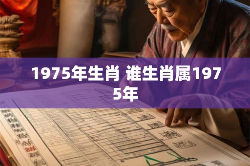 1975年生肖 谁生肖属1975年 1975年生肖 谁生肖属1975年